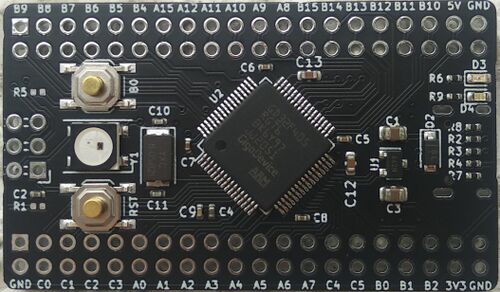 Stm32Dev rev. b - gd32f405 - top side unpopulated.jpg